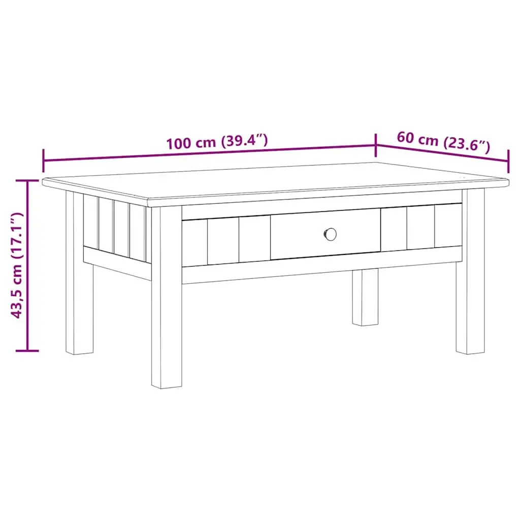 Coffee Table with Storage Drawer