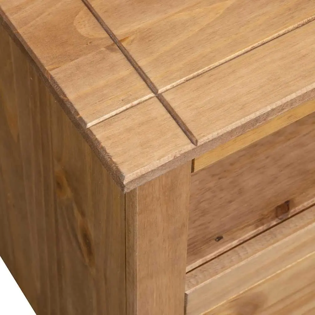Corner TV Cabinet 93x49x49cm in Brown Pinewood