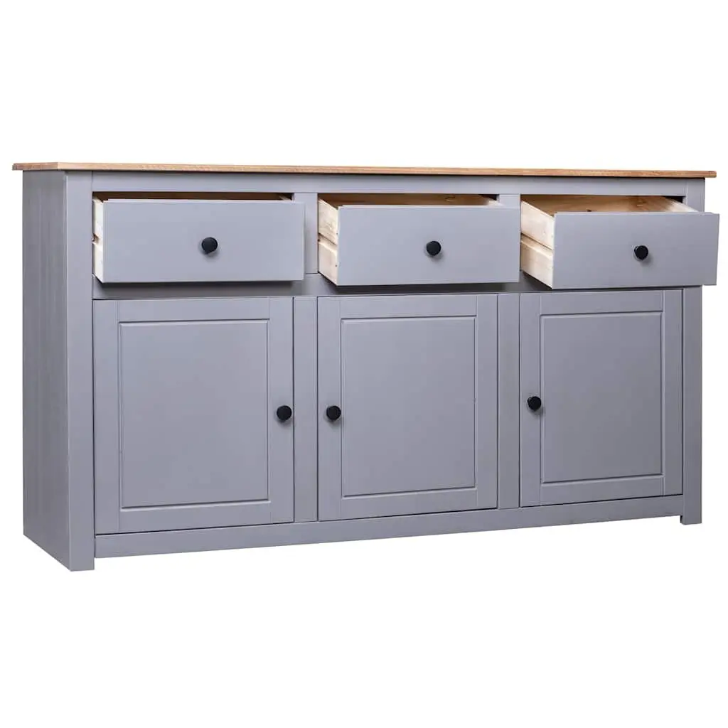 Grey Storage Sideboard with 3 Drawers