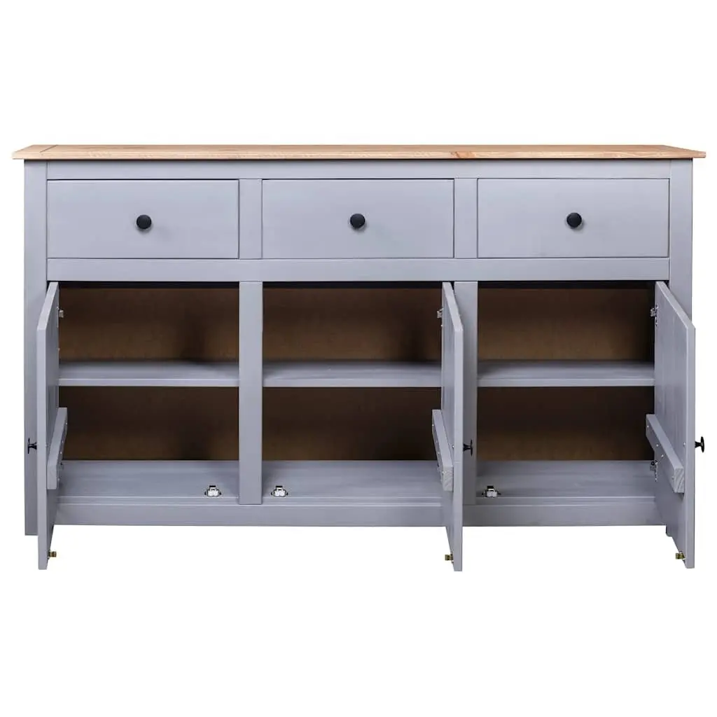 Grey Storage Sideboard with 3 Drawers