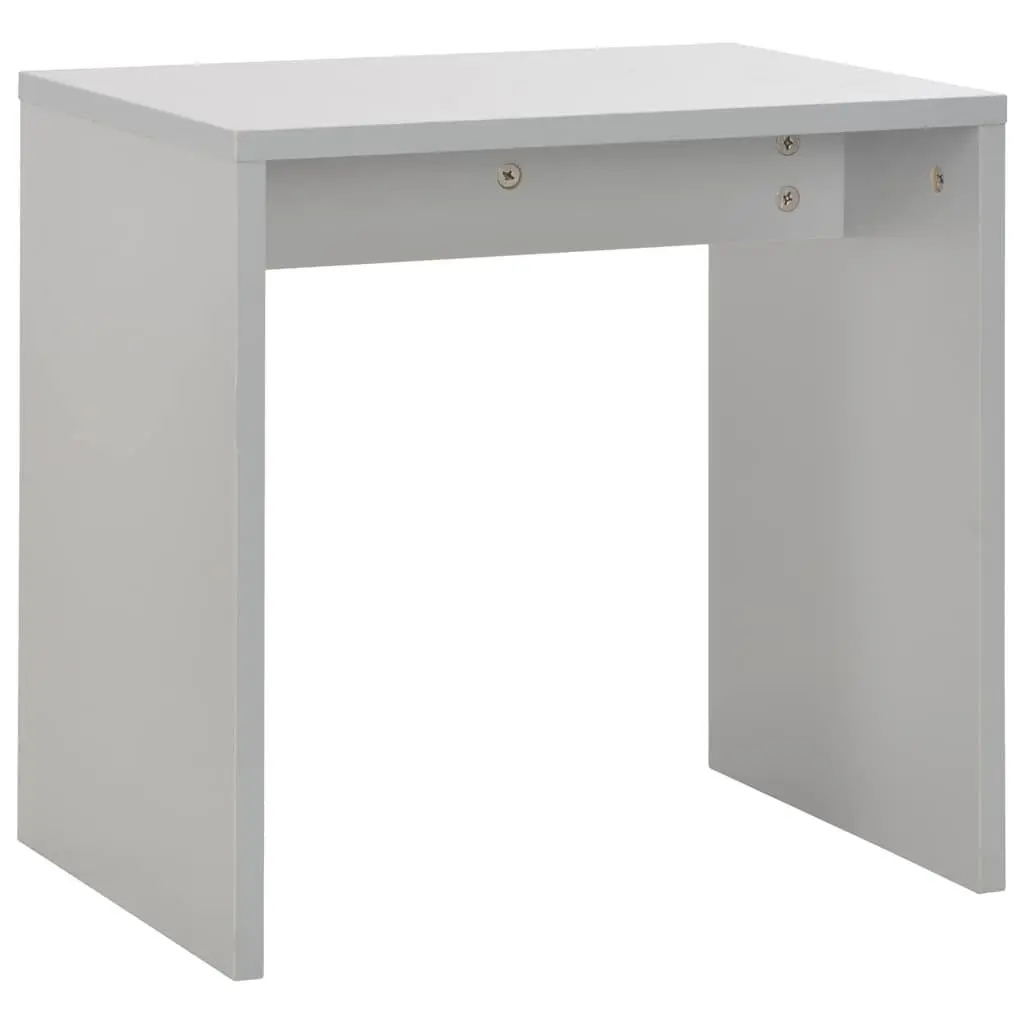 Dressing Table with Mirror and Stool Modern Grey Engineered Wood 104 x 45 x 131 cm