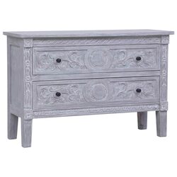 Friendly Grey Sideboard Cabinet with 2 Drawers 90x30x60 cm