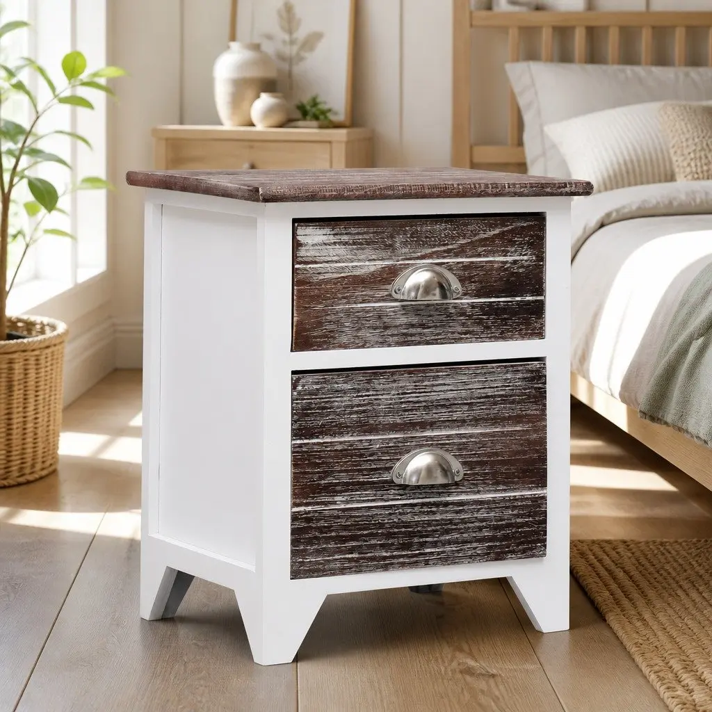 Nightstand with 2 Drawers