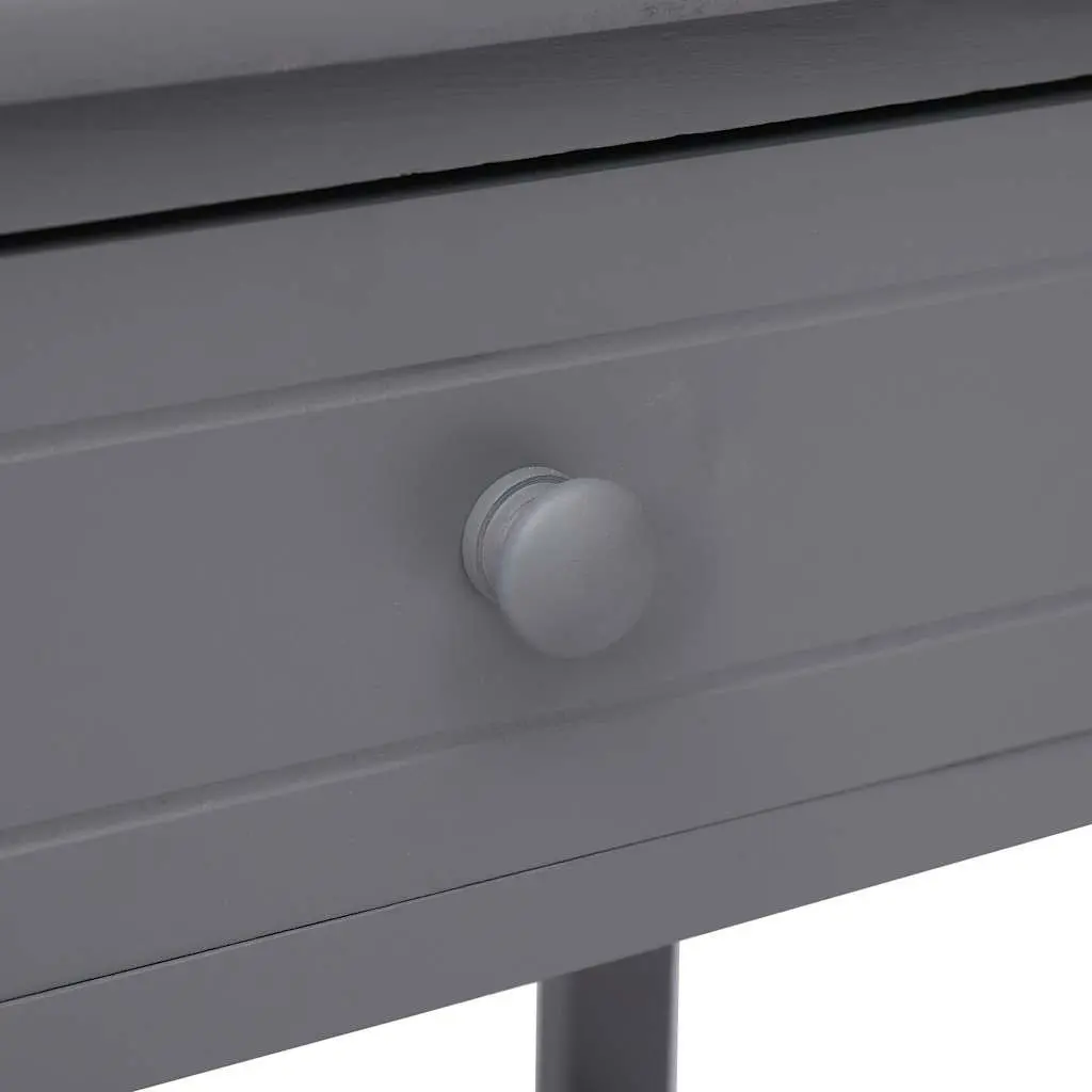 Wooden Bedside Tables Grey 40x29x42 cm 2 pcs Nightstands Storage Cabinet Drawer