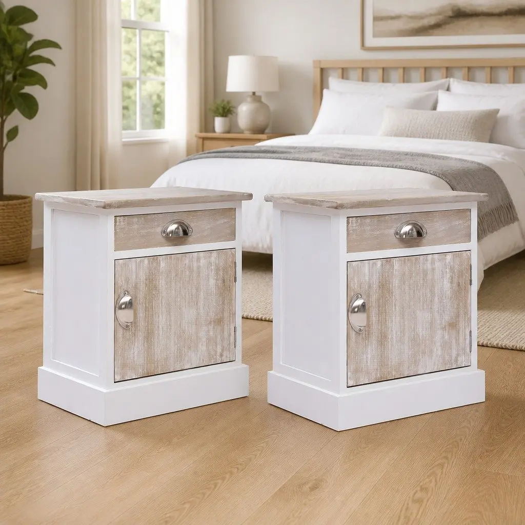 Nightstand Set in White