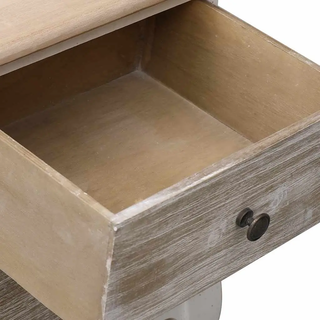 White Nightstands with Storage Drawers
