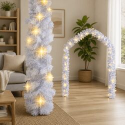 Friendly 10m White LED Christmas Garland Lights for Your Home