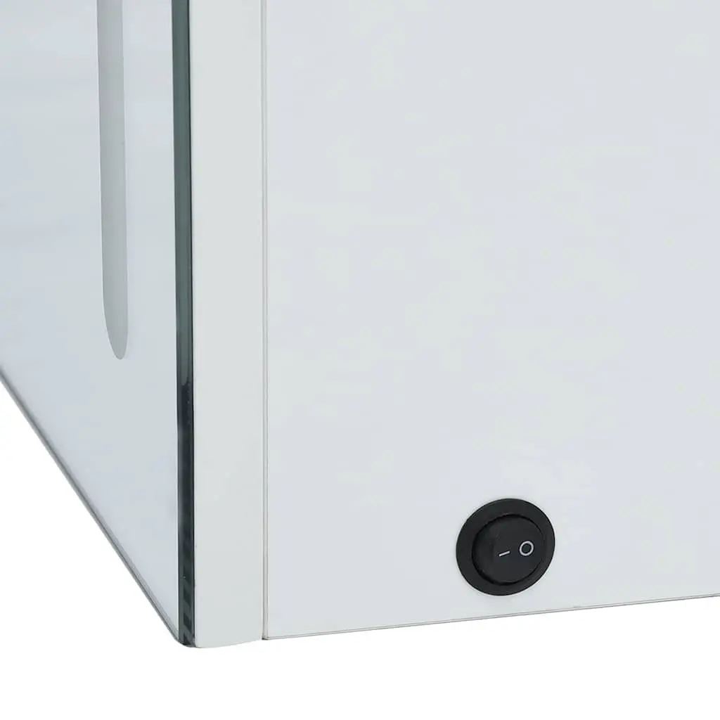 Bathroom Storage Cabinet Wall Mounted LED Mirror White 80x12.2x68cm