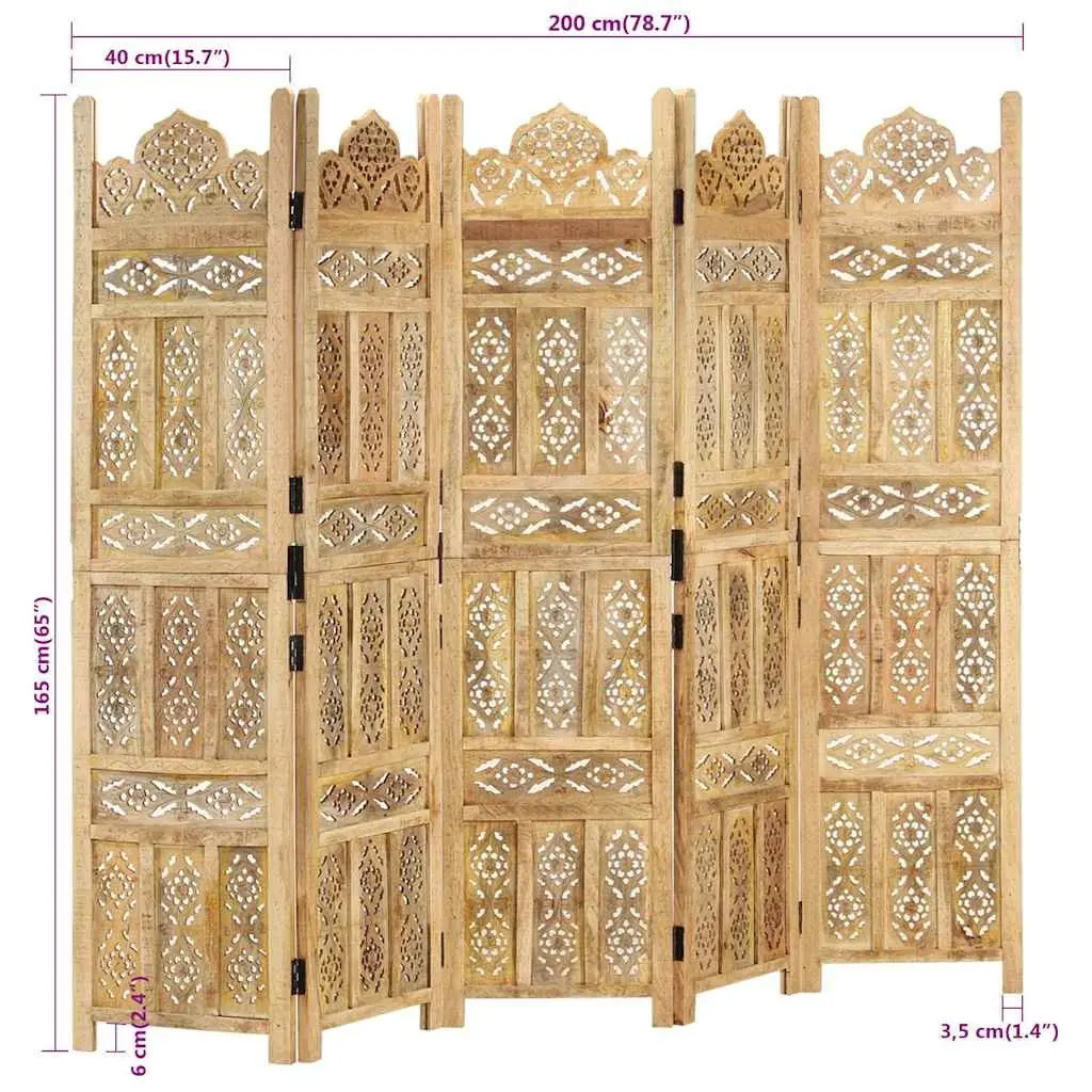 5-Panel Room Divider
