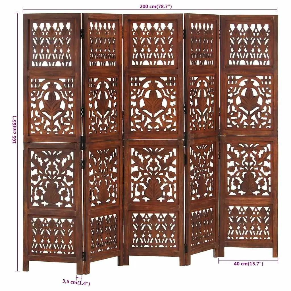5-Panel Room Divider