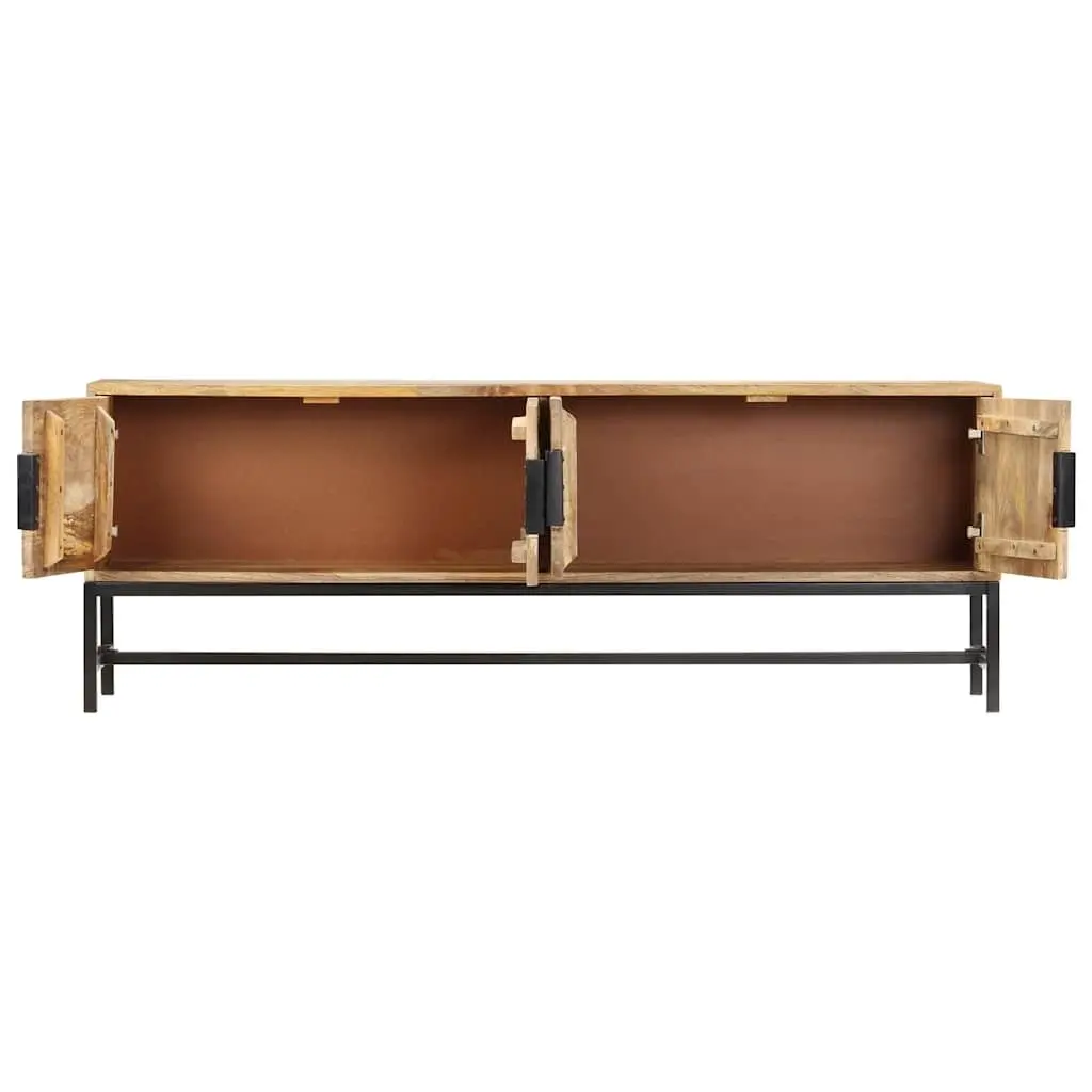 TV Cabinet Solid Mango Wood 140x30x50 cm Brown Storage Unit