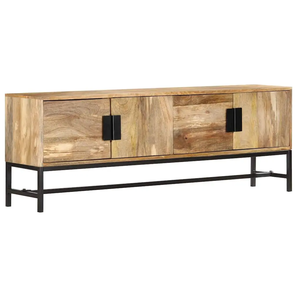TV Cabinet Solid Mango Wood 140x30x50 cm Brown Storage Unit