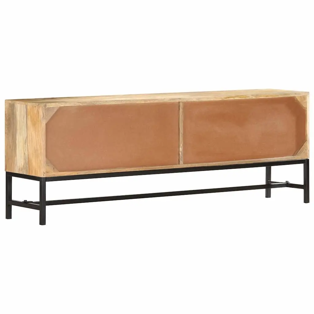 TV Cabinet Solid Mango Wood 140x30x50 cm Brown Storage Unit