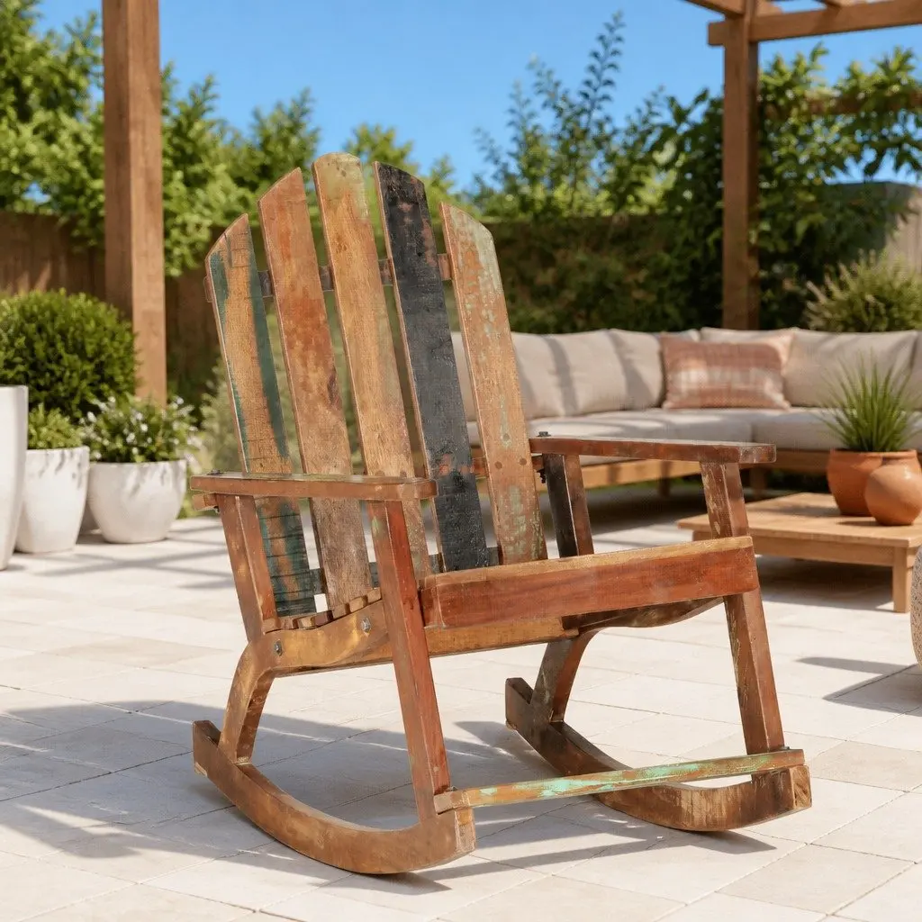 Solid Wood Rocking Chair for Relaxation