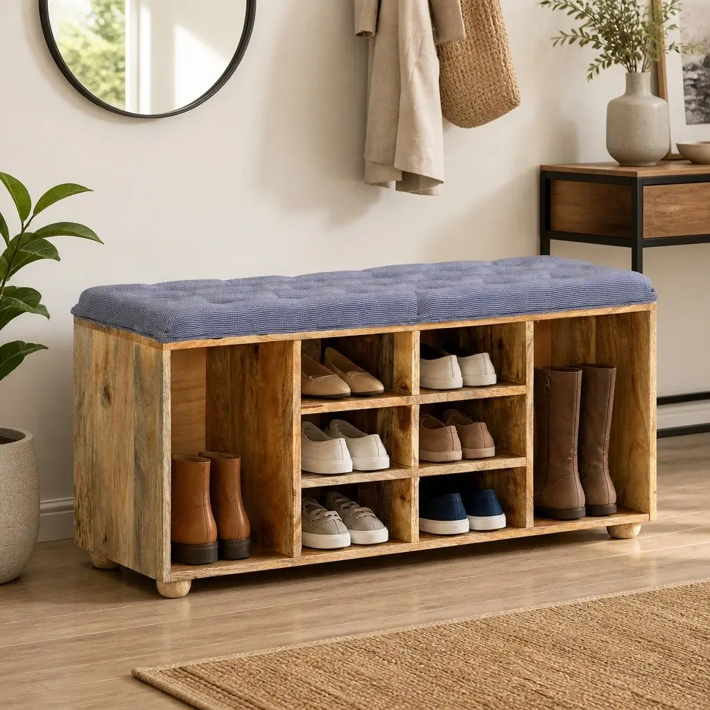 Storage Bench for Entryway Use