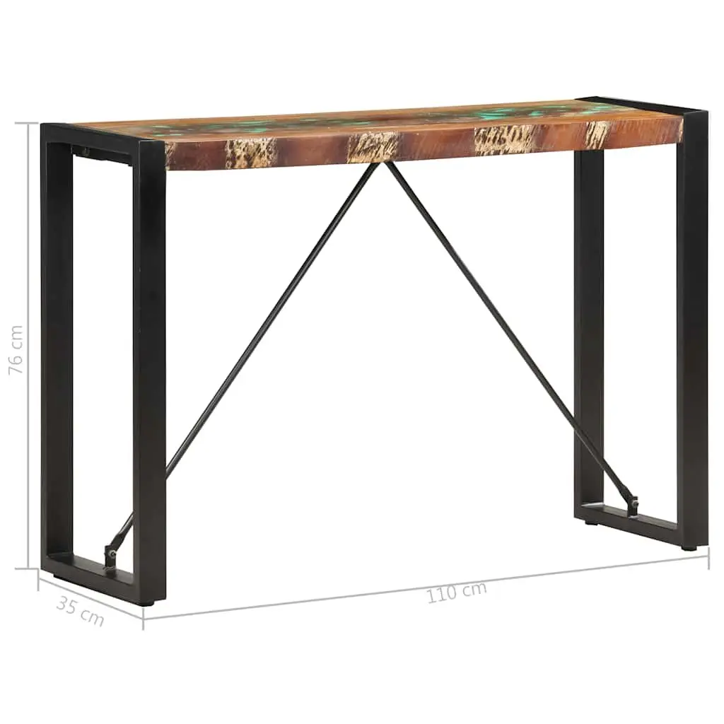 Console Table 110x35x76cm in Reclaimed Wood