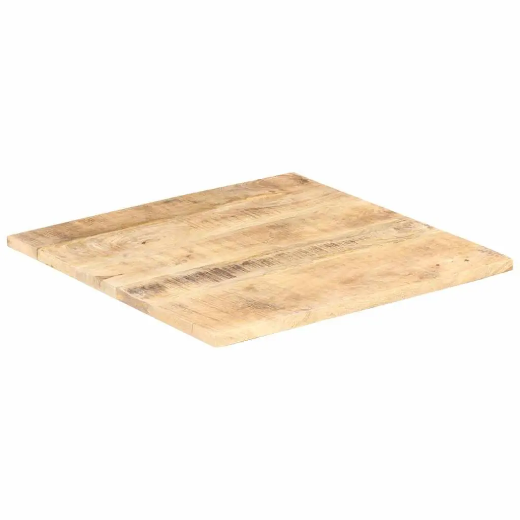 Solid Wood Table Top Rough Industrial 60x60cm Brown Mango