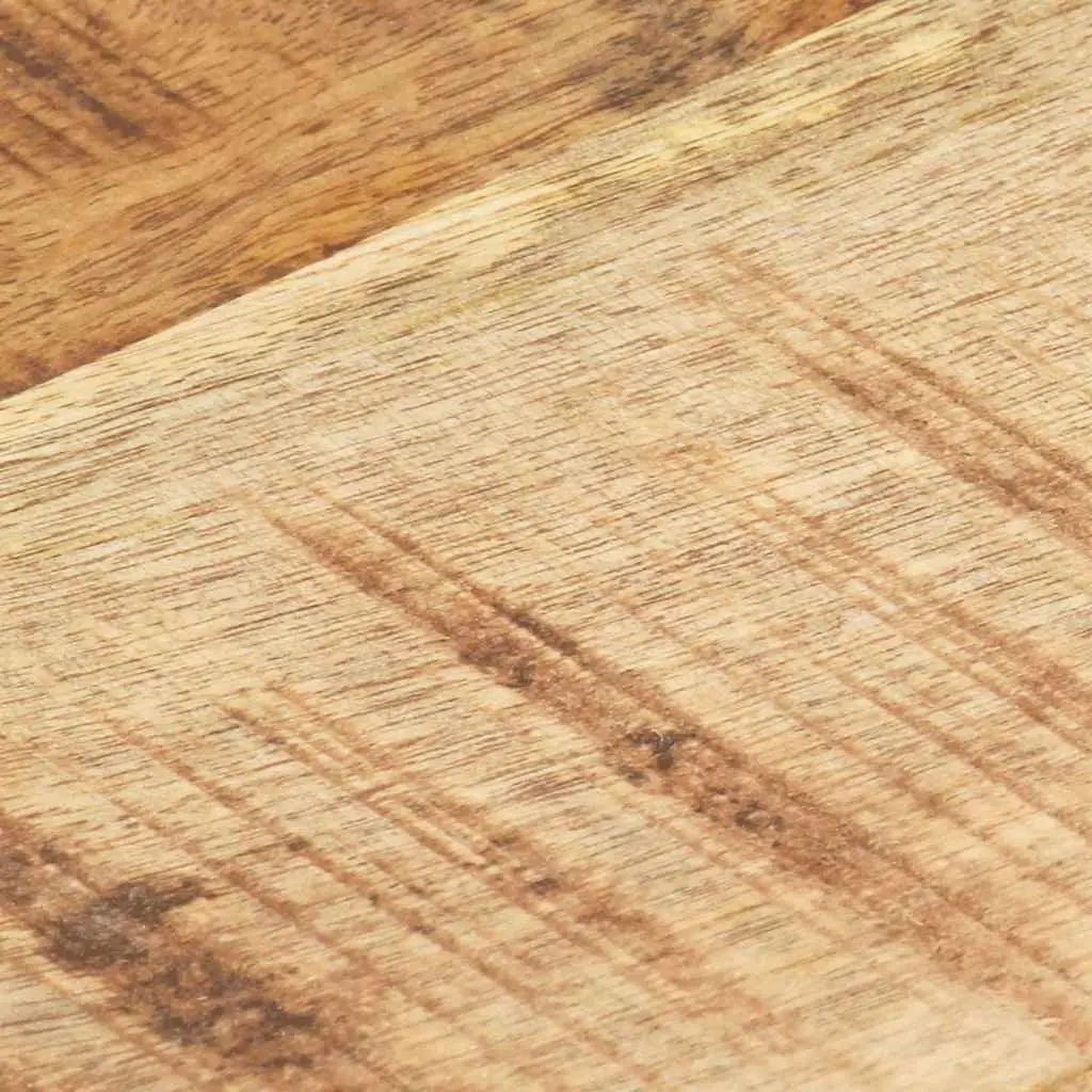 Solid Wood Table Top Rough Industrial 60x60cm Brown Mango