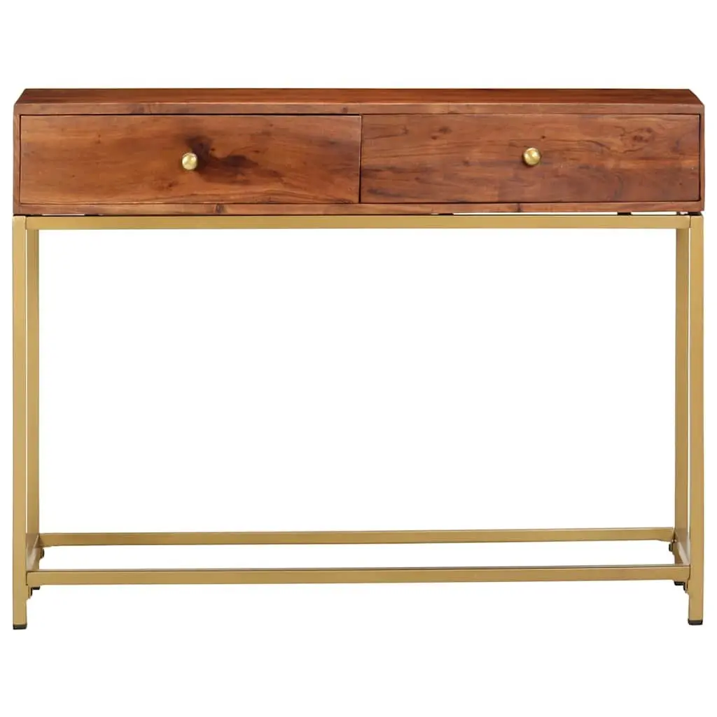 Wooden Console Table 100x35x76 cm Sideboard Storage Drawers Side Entryway