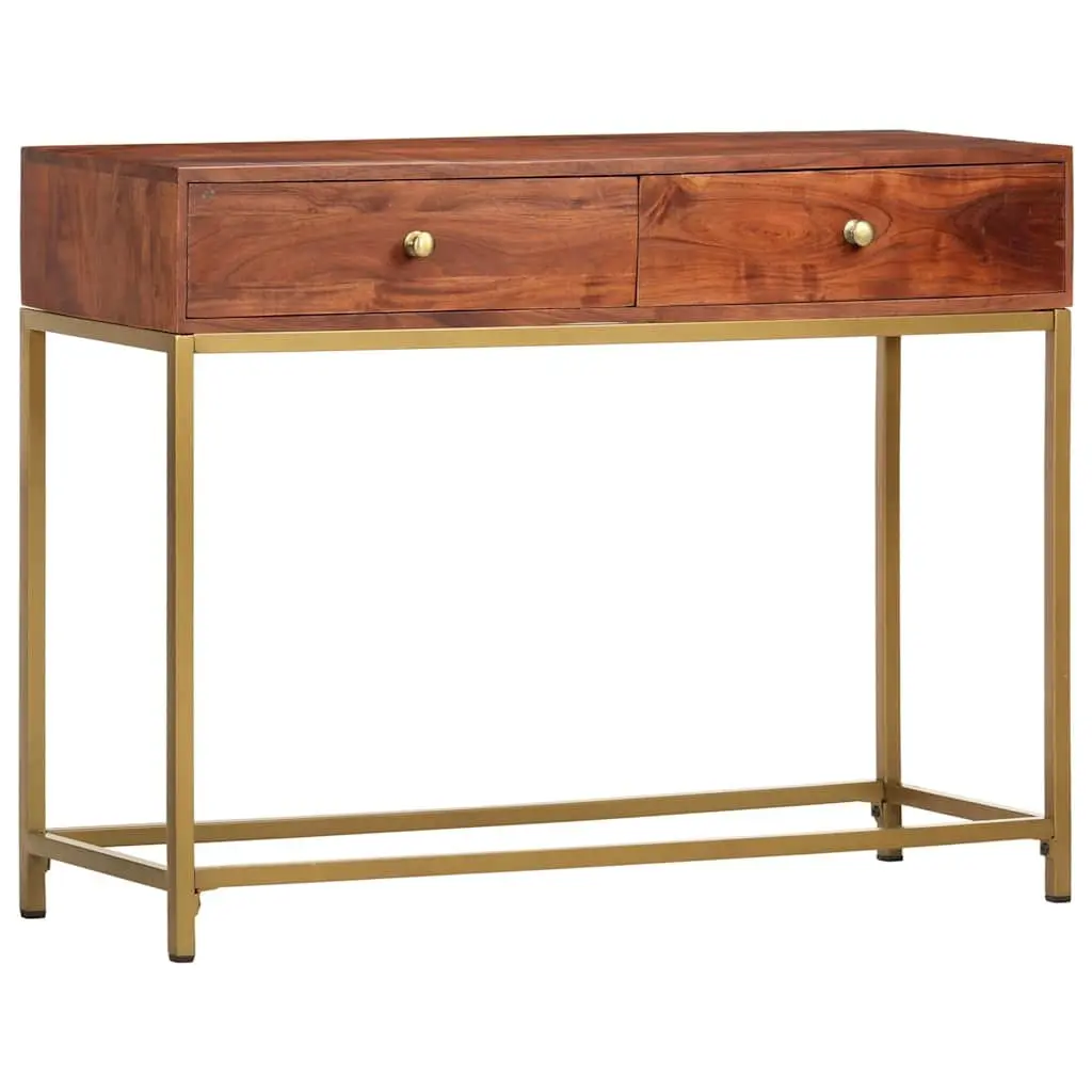 Wooden Console Table 100x35x76 cm Sideboard Storage Drawers Side Entryway