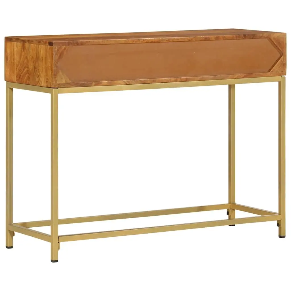 Wooden Console Table 100x35x76 cm Sideboard Storage Drawers Side Entryway