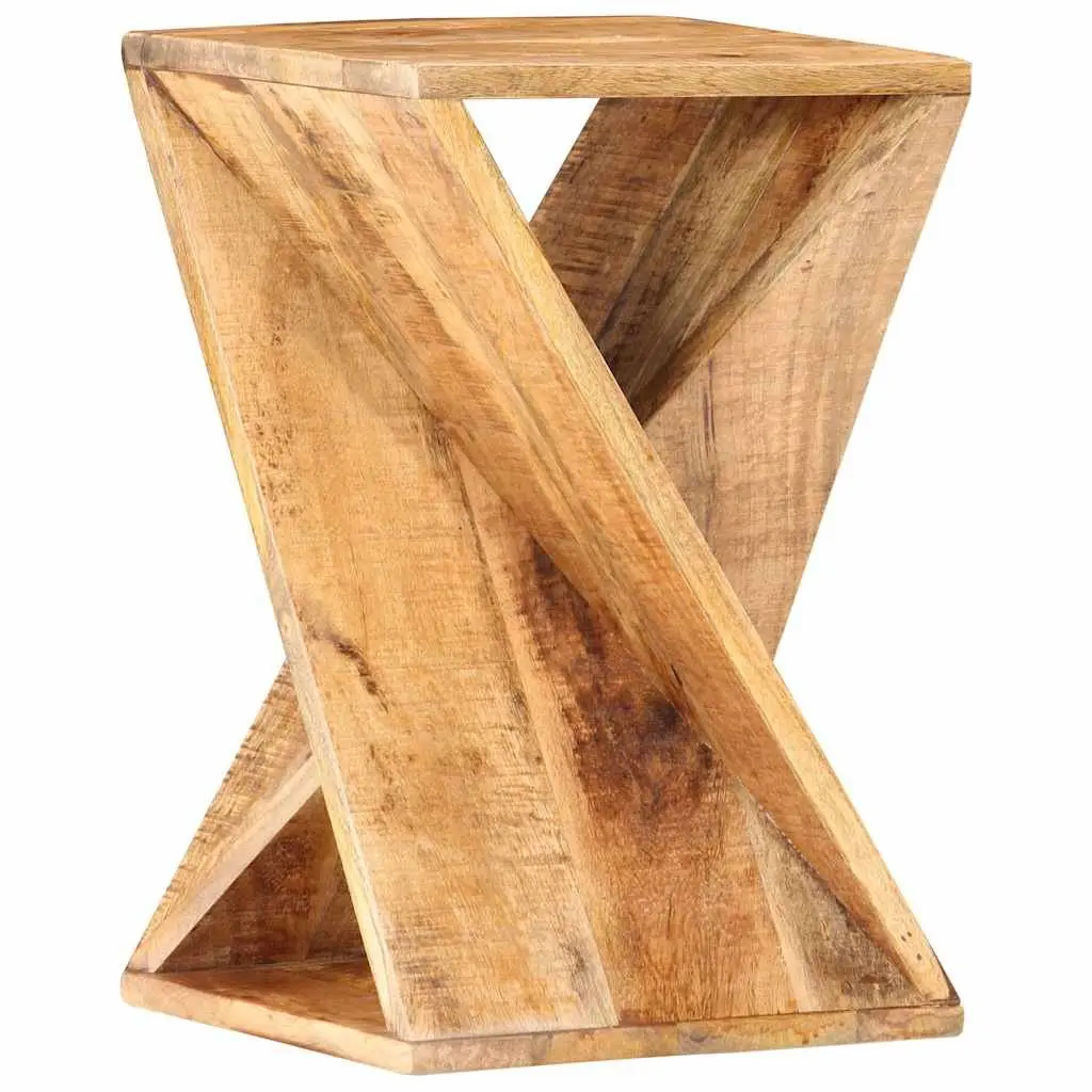 Solid Wood Mango Side Table Natural 35x35x55 cm