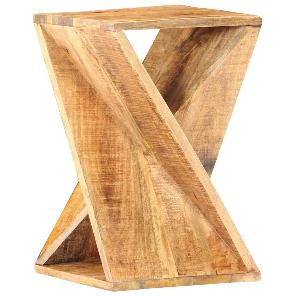 Solid Wood Mango Side Table Natural 35x35x55 cm