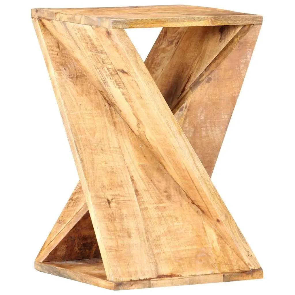 Solid Wood Mango Side Table Natural 35x35x55 cm