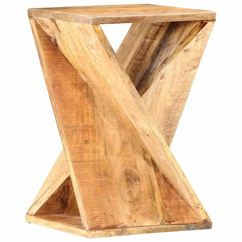Solid Wood Mango Side Table Natural 35x35x55 cm