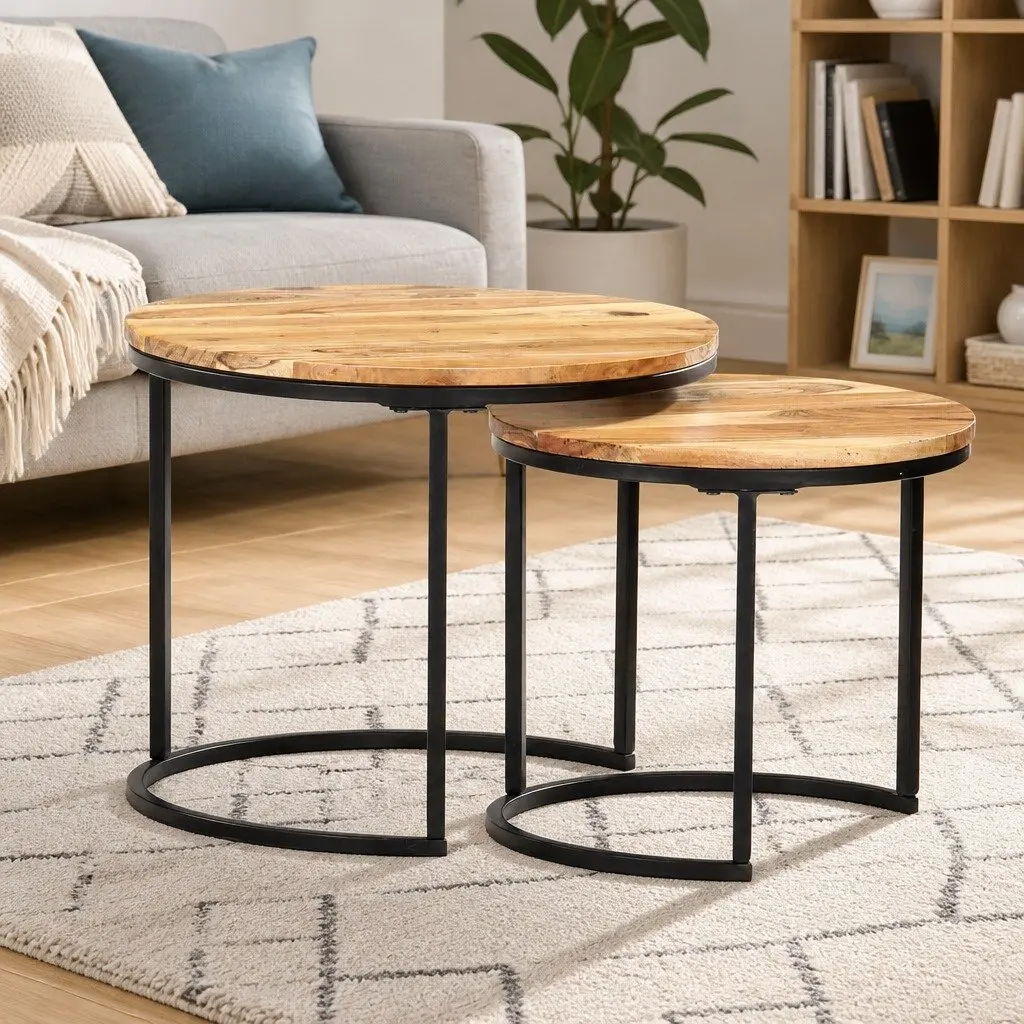 2-Piece Nesting Tables Set