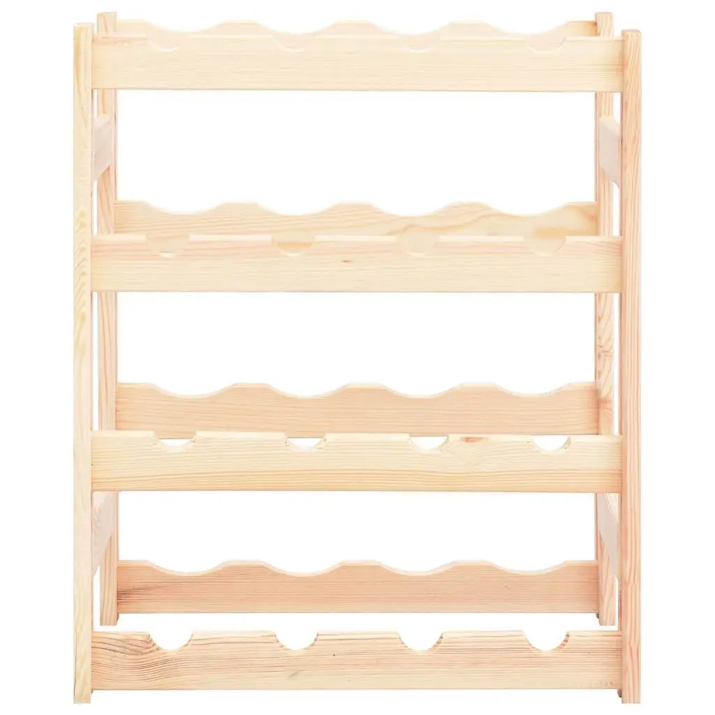 Wine Rack Solid Wood 16 Bottles Storage Display Holder