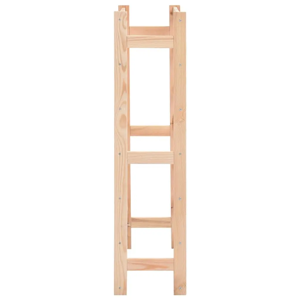 Wine Rack Solid Pinewood 42 Bottle Storage Display Cabinet