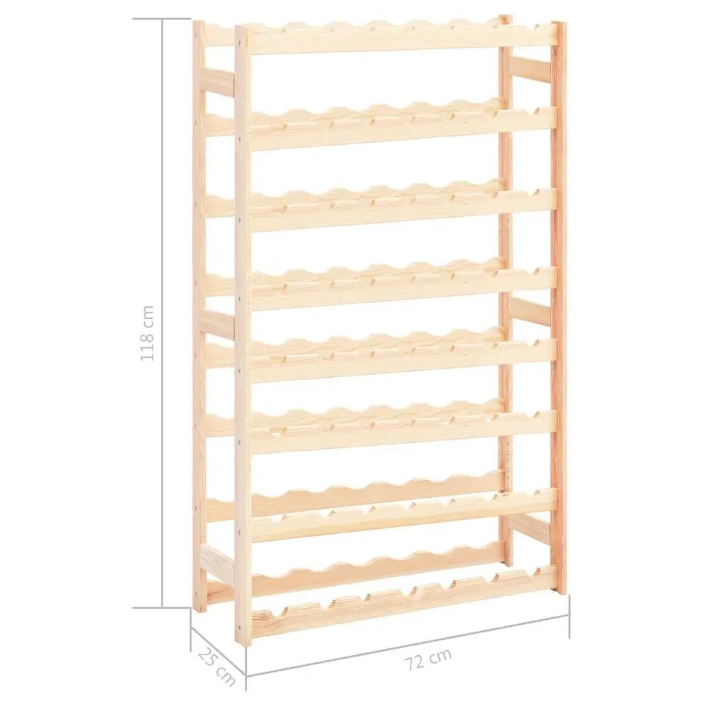 Wine Rack Solid Wood 56 Bottles Storage Display Cabinet Holder Stand