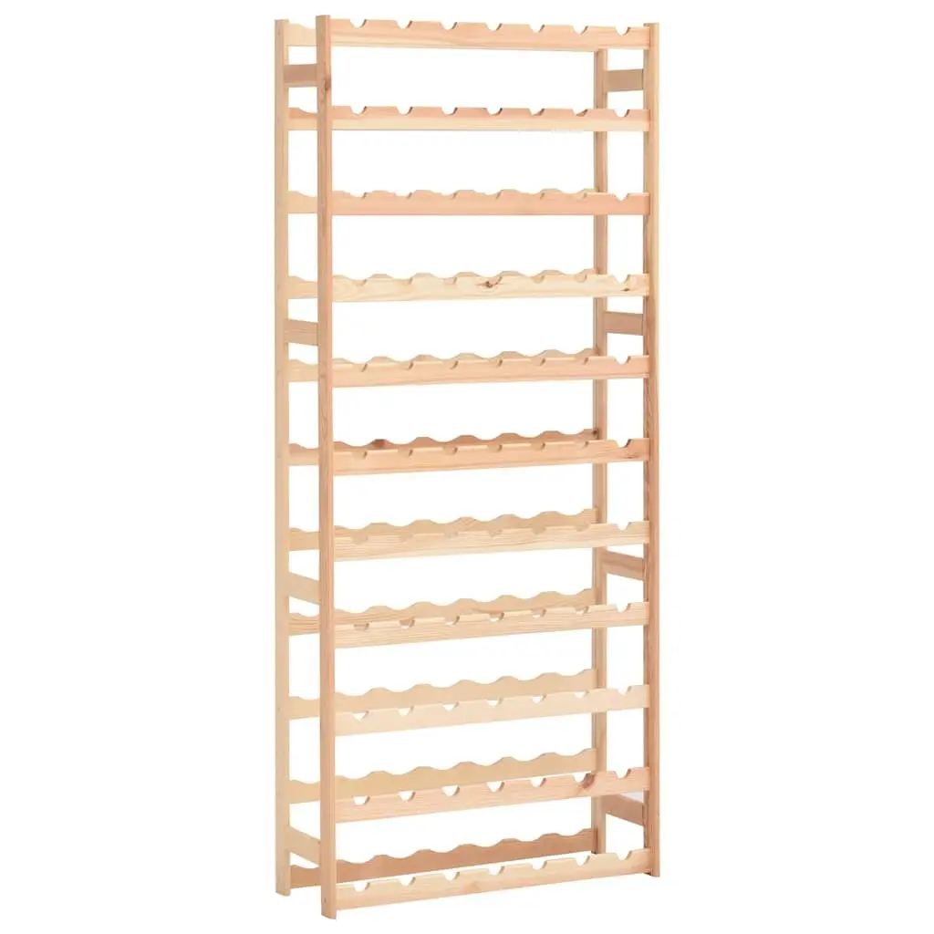Wine Rack Solid Wood 77 Bottle Storage Display Cabinet