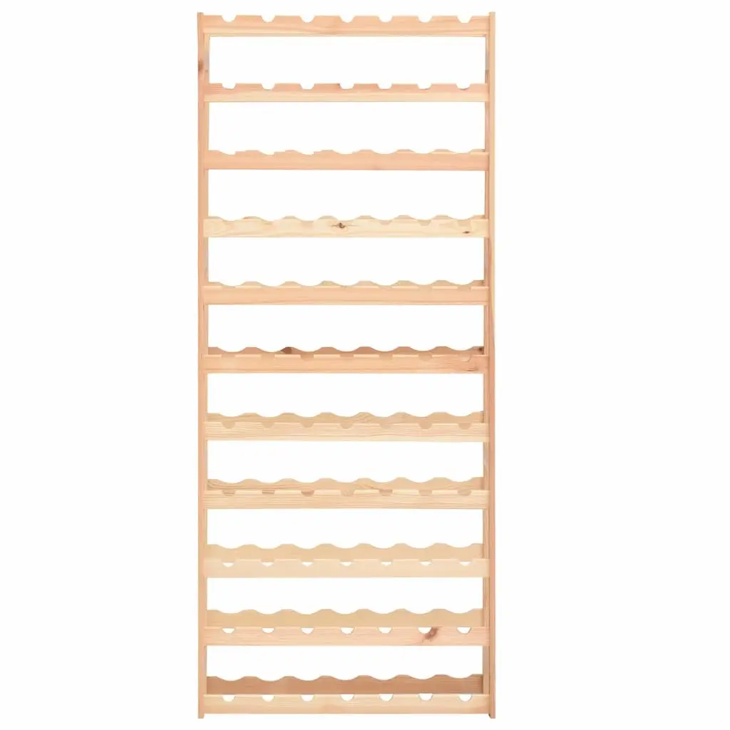 Wine Rack Solid Wood 77 Bottle Storage Display Cabinet
