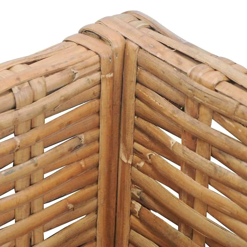 Outdoor Corner Sofa Natural Rattan Brown with Cushions