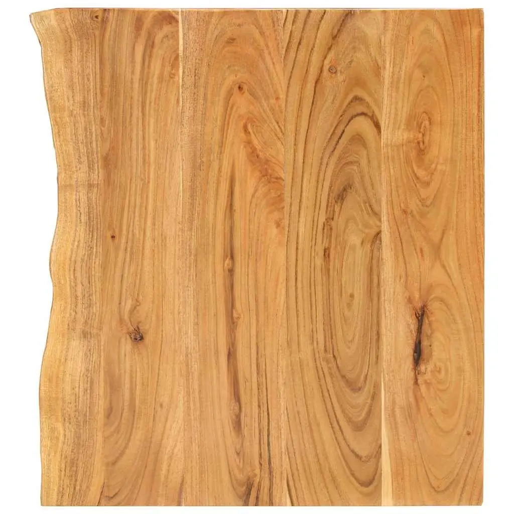 Bathroom Vanity Top Solid Acacia Wood Countertop Rustic Sink Worktop 80x52cm