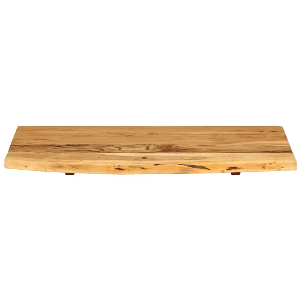 Bathroom Vanity Top Solid Acacia Wood Countertop Rustic Sink Worktop 80x52cm