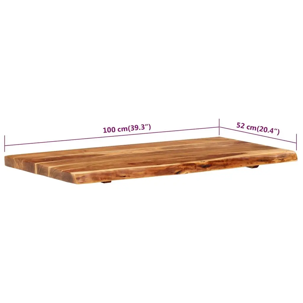 Solid Acacia Wood Bathroom Vanity Top with Unique Character