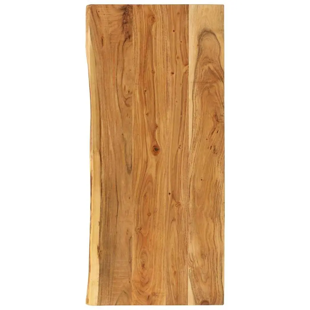 Bathroom Vanity Top Solid Acacia Wood Countertop Rustic Live Edge Worktop 114cm
