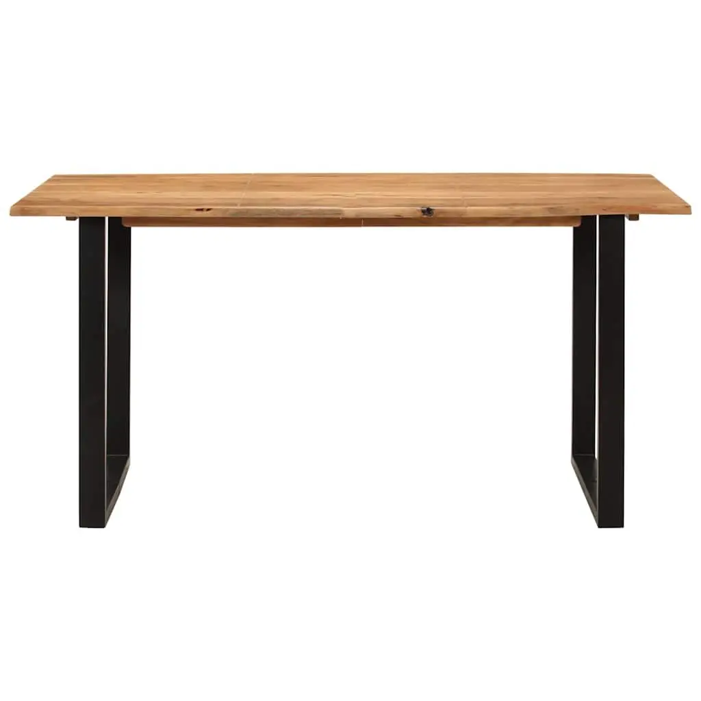 Dining Table Industrial Rustic Style 154x80x76 cm Solid Wood