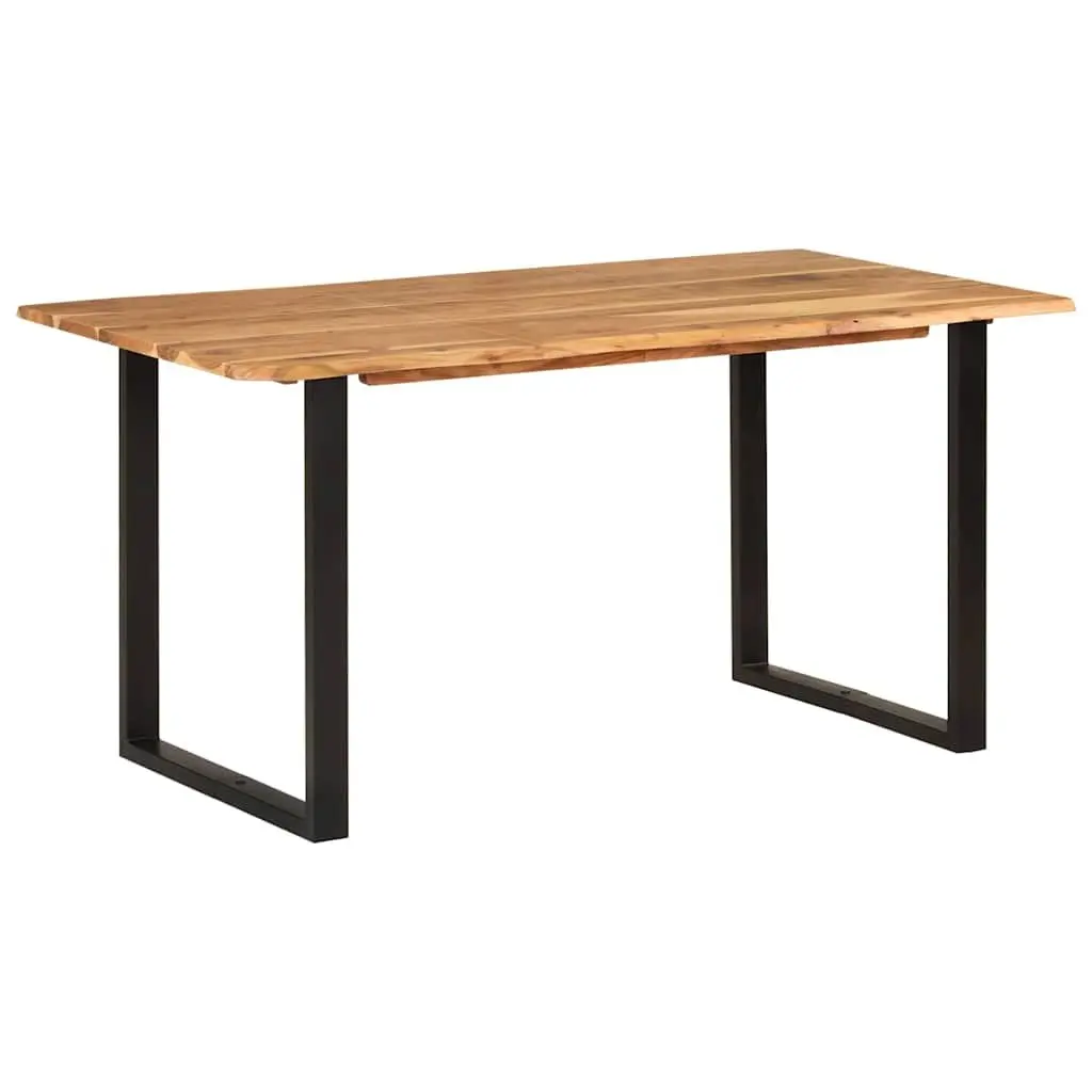 Dining Table Industrial Rustic Style 154x80x76 cm Solid Wood