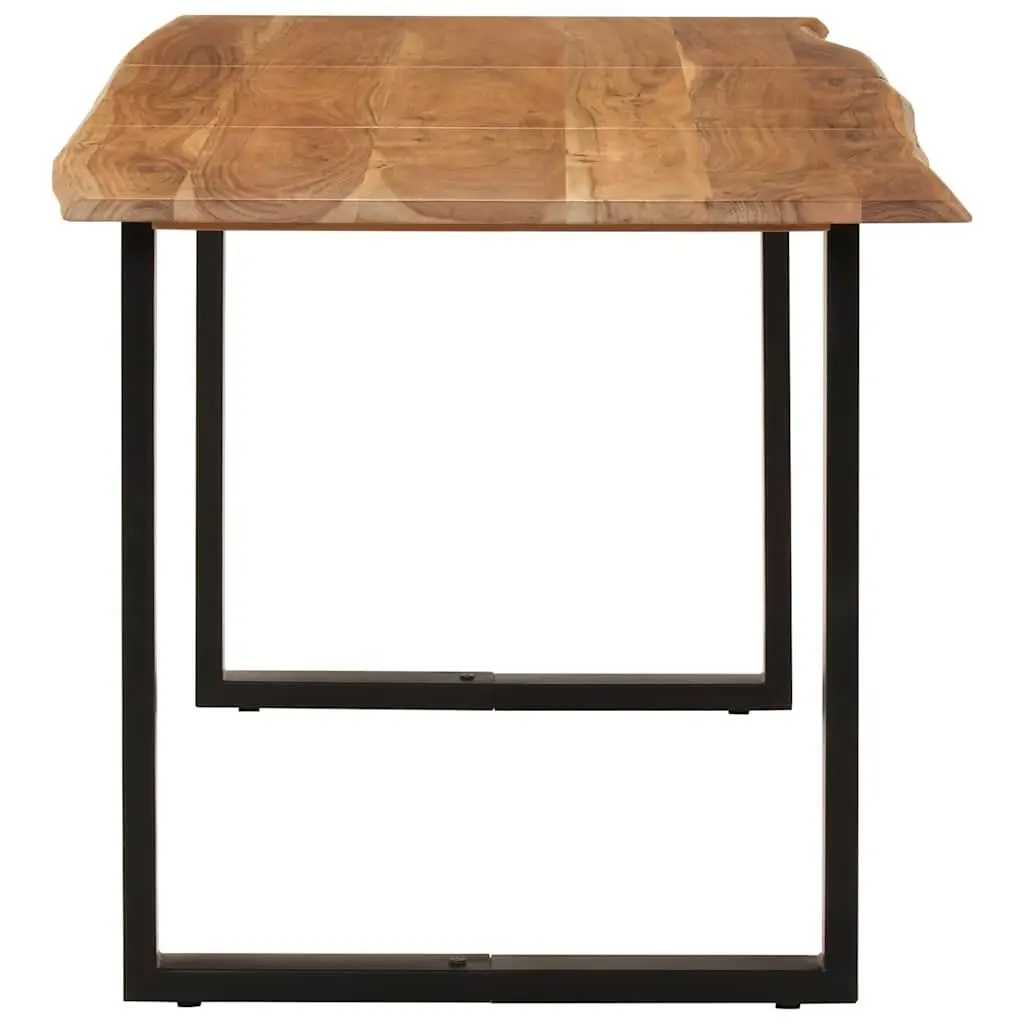 Dining Table Industrial Rustic Style 154x80x76 cm Solid Wood