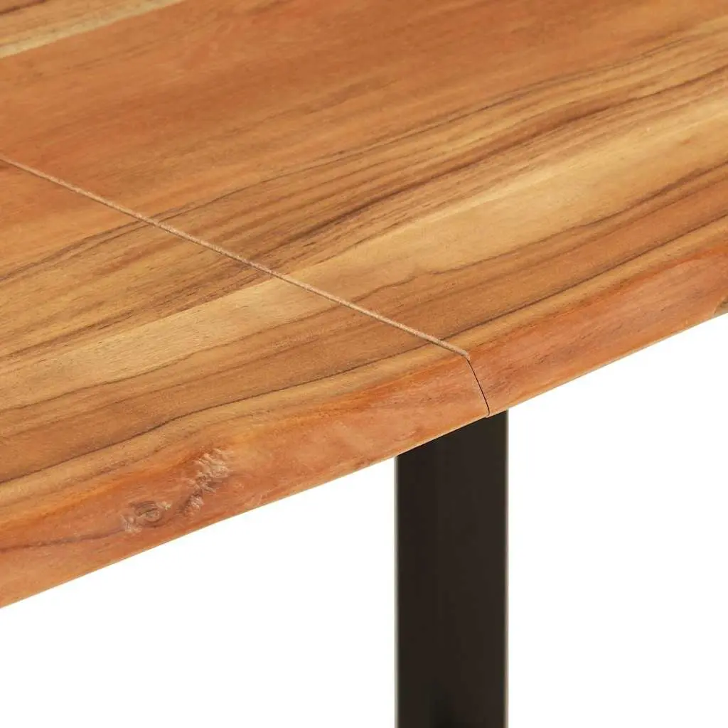 Dining Table Industrial Rustic Brown Solid Acacia Wood 140x70x76 cm
