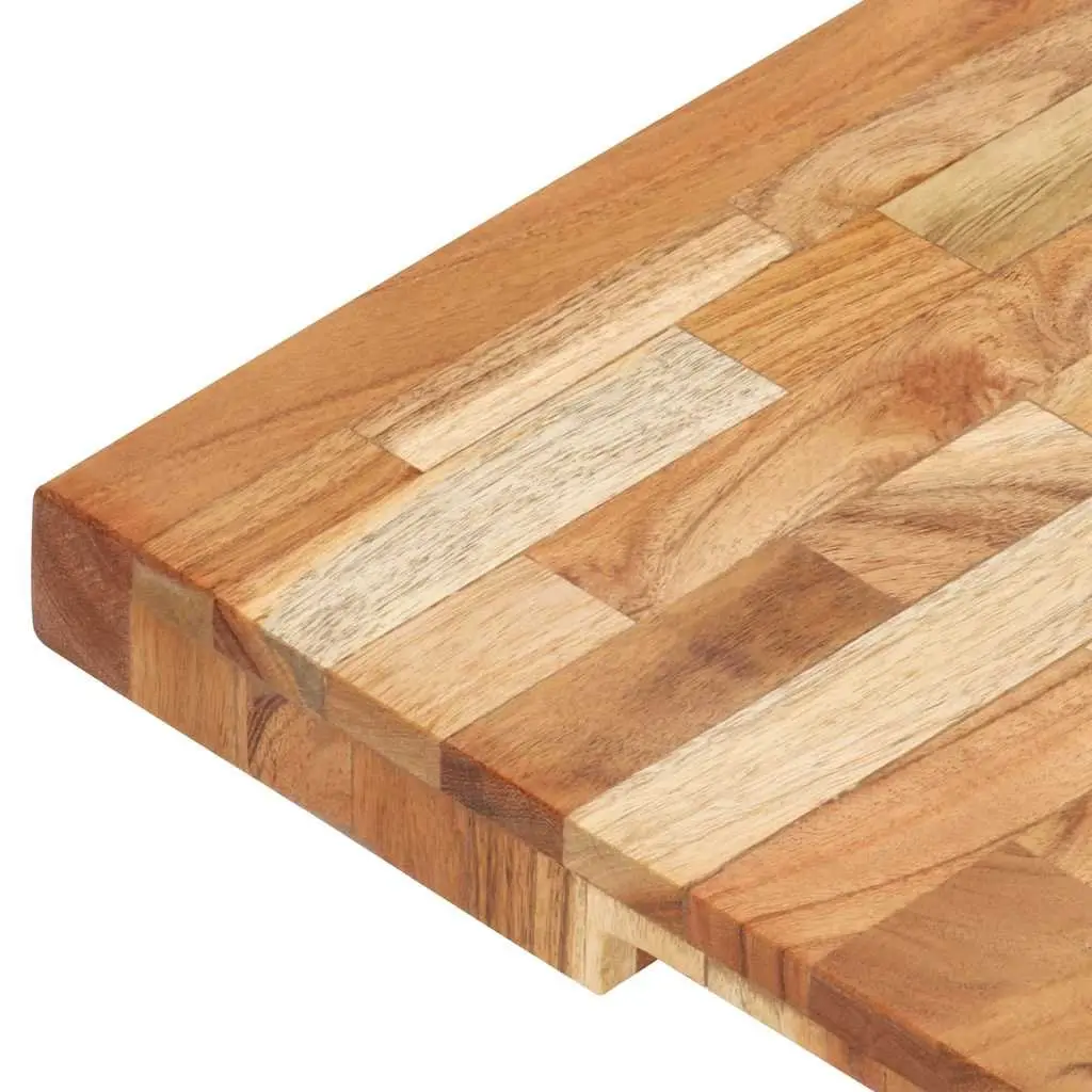 Acacia Wood Cutting Board 40x30x4 cm Sturdy Kitchen Chopping Surface Brown