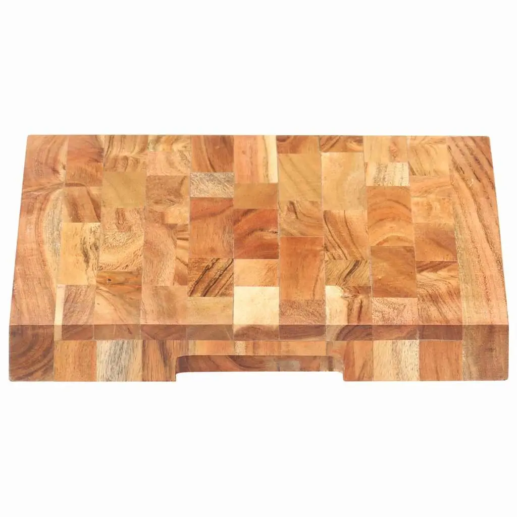 Acacia Wood Cutting Board 40x30x4 cm Sturdy Kitchen Chopping Surface Brown