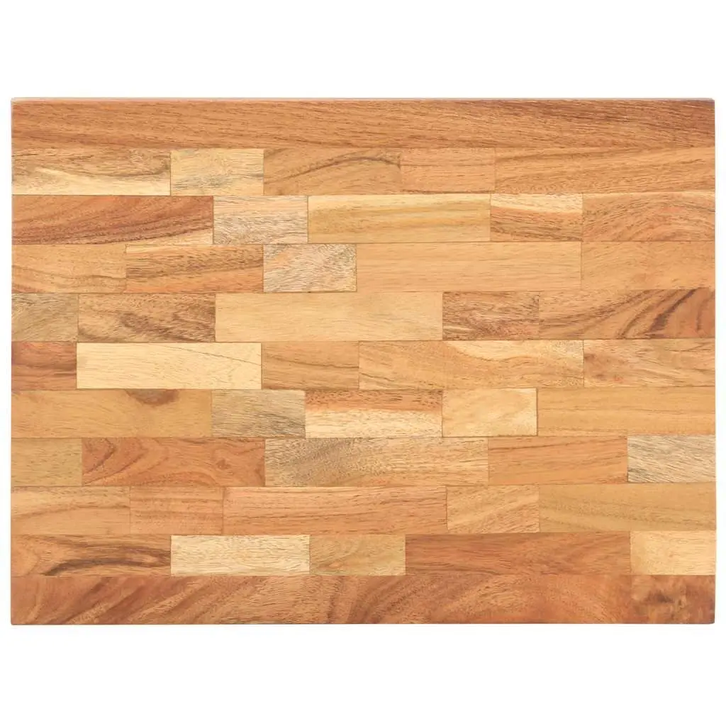 Acacia Wood Cutting Board 40x30x4 cm Sturdy Kitchen Chopping Surface Brown