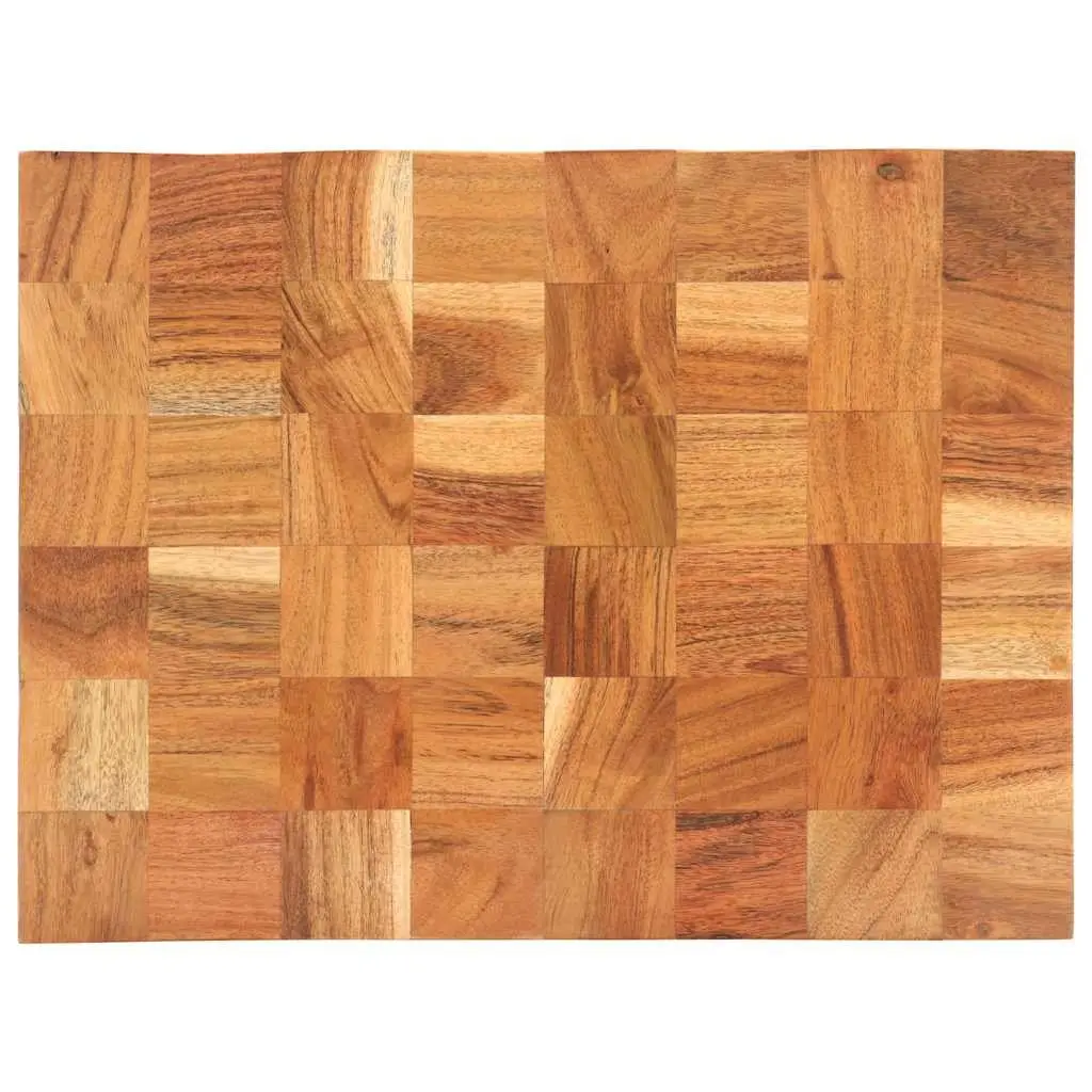 Chopping Board Solid Acacia Wood Finger Groove 40x30x3.8 cm