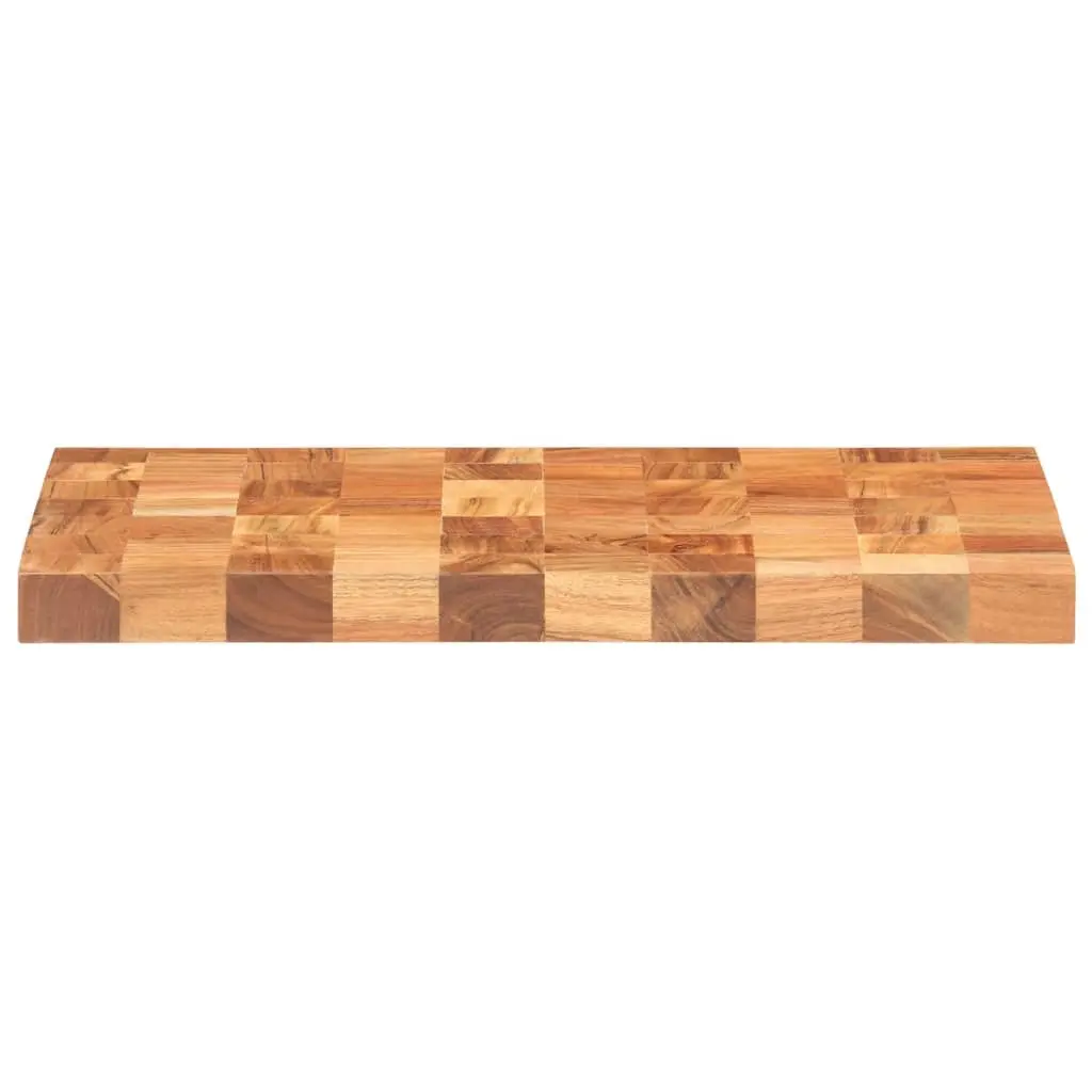 Cutting Board Solid Acacia Wood 50x34x3.8 cm Durable Kitchen Prep Surface