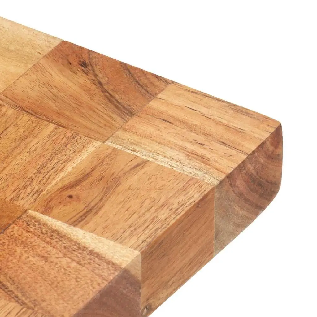 Cutting Board Solid Acacia Wood 50x34x3.8 cm Durable Kitchen Prep Surface